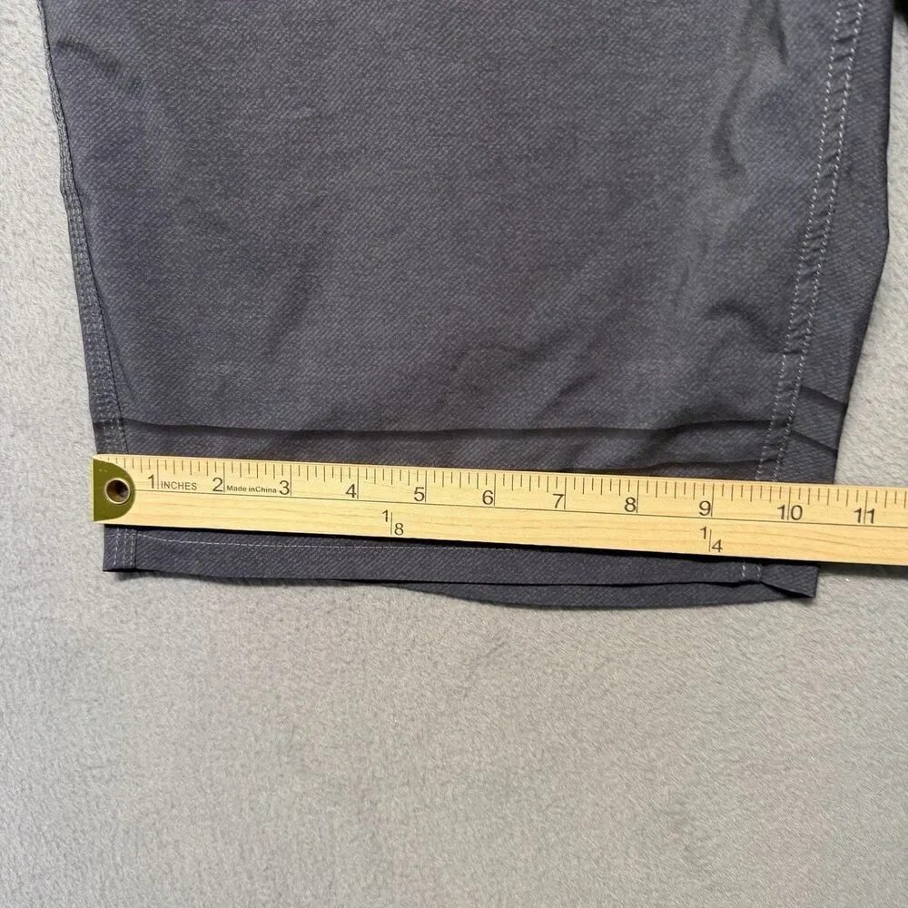 Oakley Mens 34 Hybrid Boardshorts Swim Trunks Striped Gray Black 10